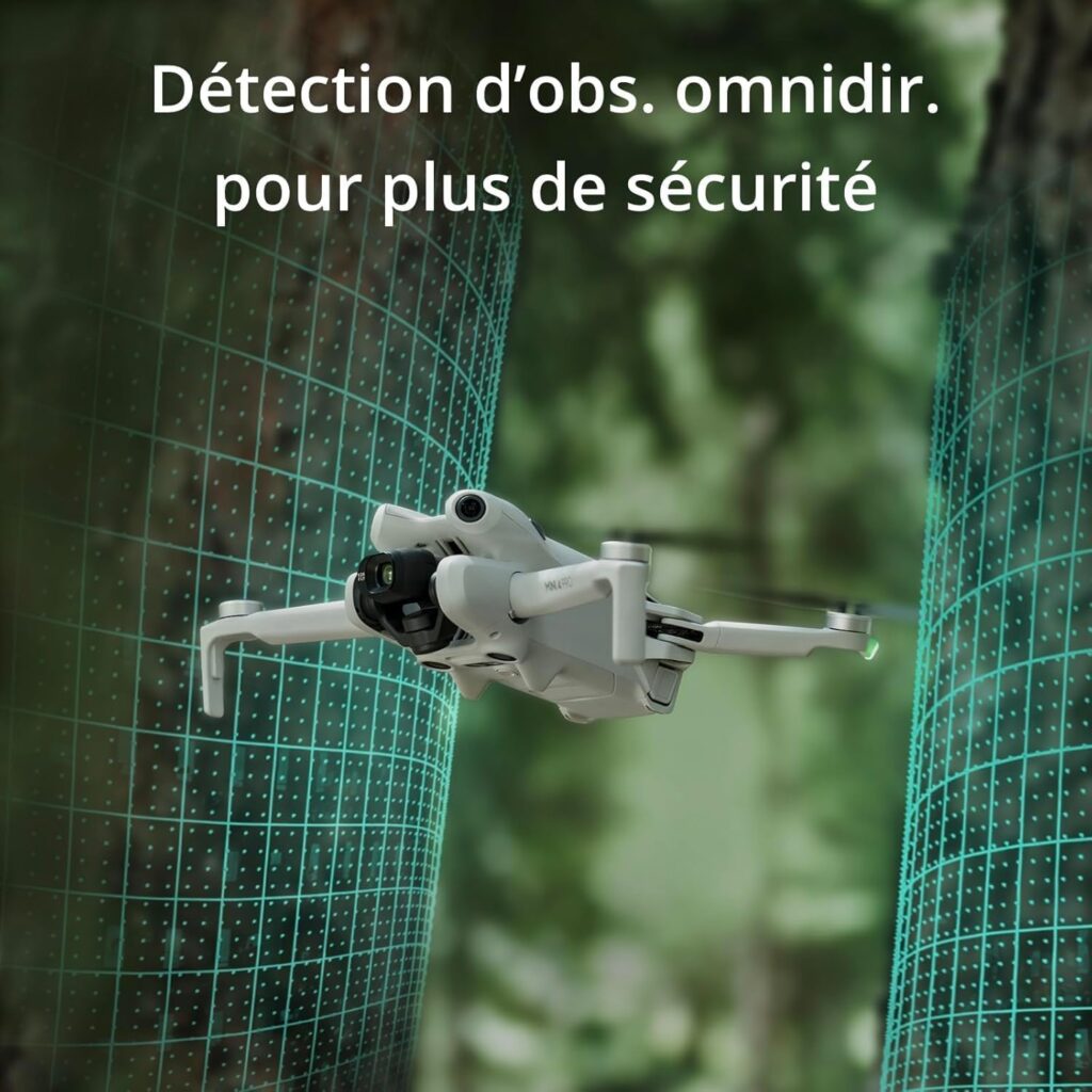 Drone pliable DJI Mini 4K Fly More Combo – Blanc – Autonomie 31 min – Portée +1000 m