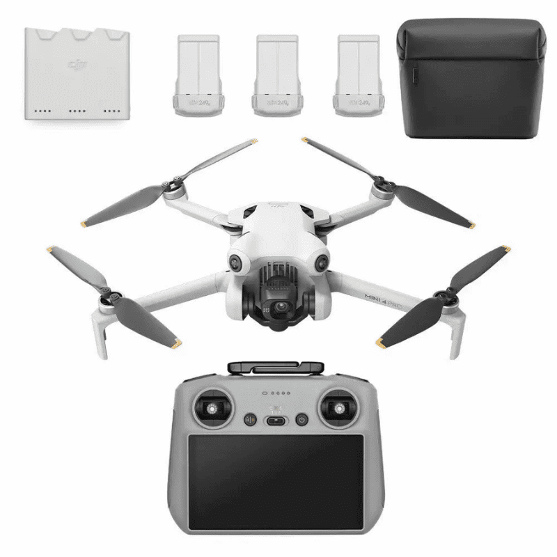 Pack Premium DJI Mini 4 Pro Fly More Combo et DJI RC 2