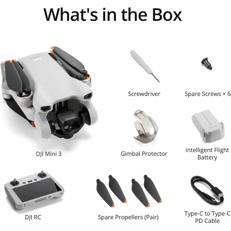 Drone – DJI – Mini 3 – Caméra 4K – Autonomie 38 min – Ultra-léger et compact