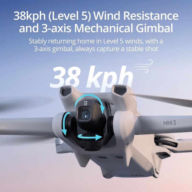 Drone – DJI – Mini 3 – Caméra 4K – Autonomie 38 min – Ultra-léger et compact