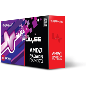 SAPPHIRE – Carte graphique – PURE AMD RADEON™ RX 9070 XT GAMING OC – 16 GB – Dual HDMI / Dual DP