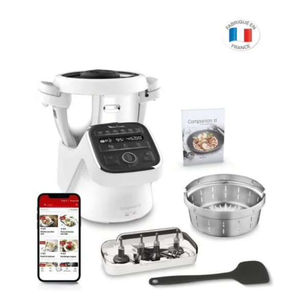 Robot Cuiseur Multifonction – MOULINEX – Companion XL – 12 Programmes Auto – Cuisson Vapeur
