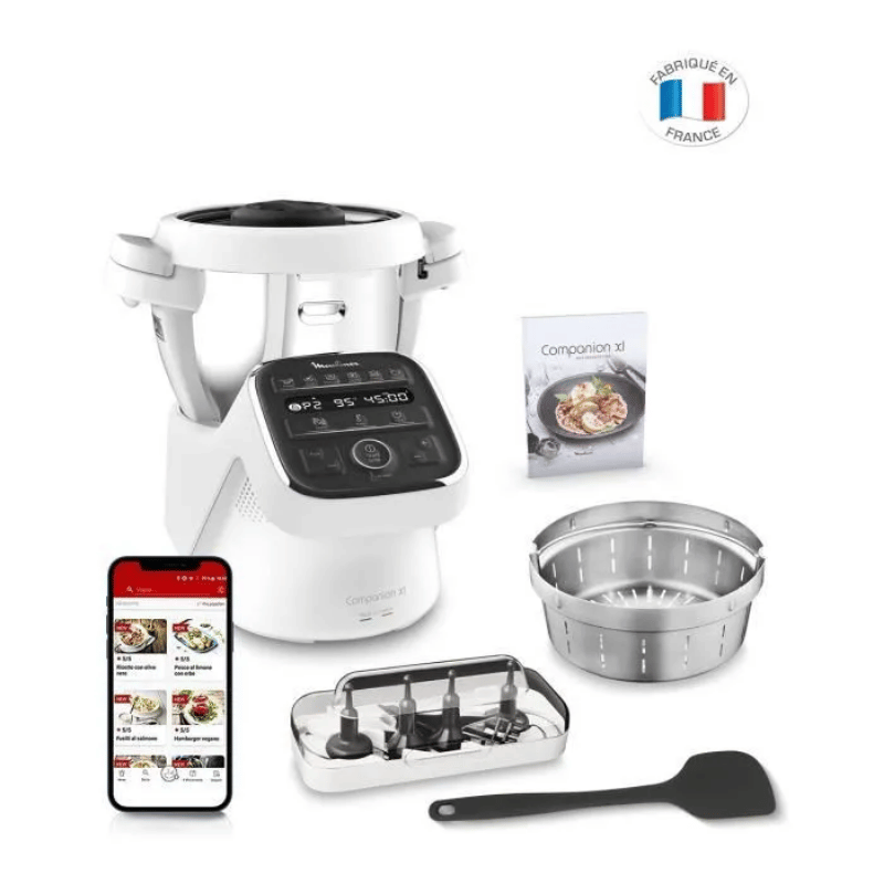 Robot Cuiseur Multifonction – MOULINEX – Companion XL – 12 Programmes Auto – Cuisson Vapeur