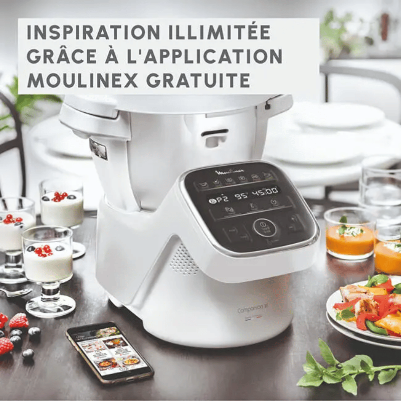 Robot Cuiseur Multifonction – MOULINEX – Companion XL – 12 Programmes Auto – Cuisson Vapeur