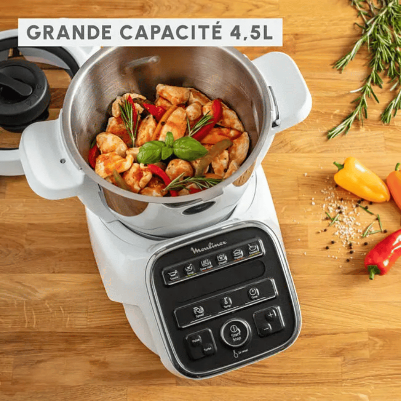Robot Cuiseur Multifonction – MOULINEX – Companion XL – 12 Programmes Auto – Cuisson Vapeur