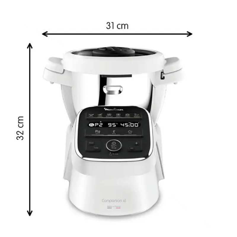 Robot Cuiseur Multifonction – MOULINEX – Companion XL – 12 Programmes Auto – Cuisson Vapeur