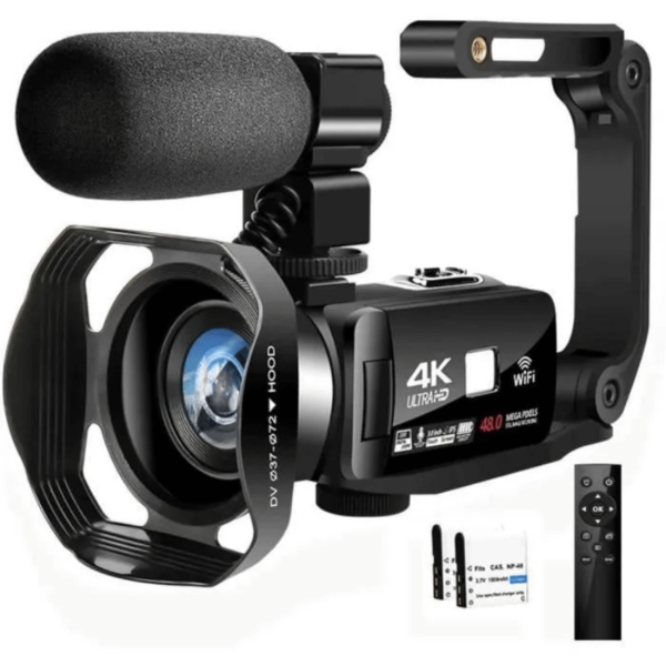 Caméscope 4K – BAZARLAND30 – Professionnel – 48MP – WiFi – Vision Nocturne