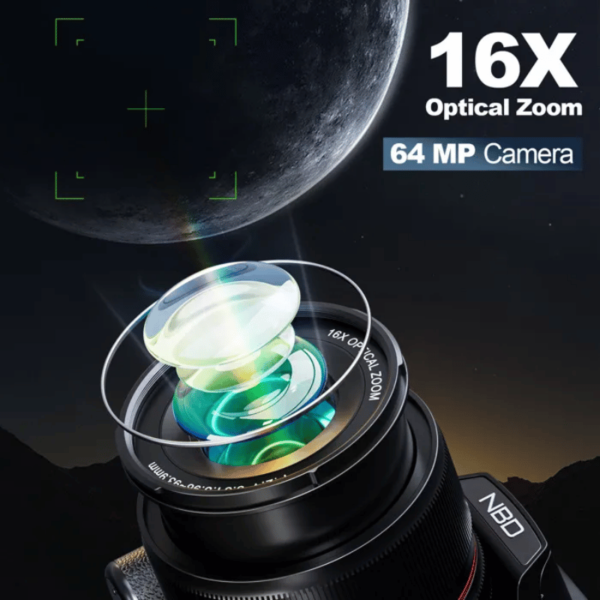 Appareil photo numérique – Non spécifié – 5K – 64mp – Zoom 16x – Écran 3,0 pouces 180°