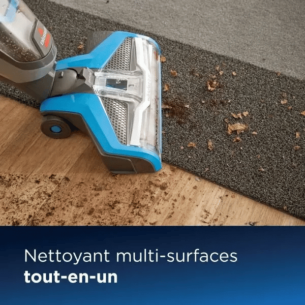 BISSELL Nettoyeur Multifonction 3 en 1 CrossWave 17132 Filaire – Aspirateur / Nettoyeur / Sécheur 3-en-1 pour sols durs et moquettes