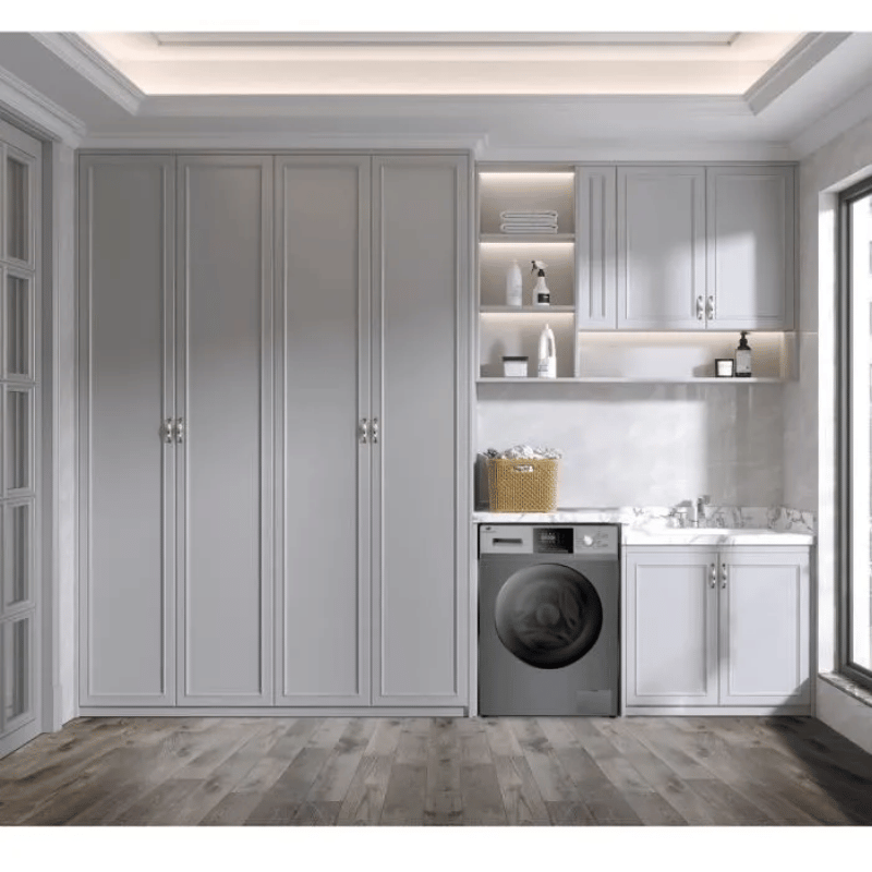 Lave-linge hublot CONTINENTAL EDISON CELL8140IS – 8 kg – Moteur induction – Largeur 60 cm – 1400 trs/min -Silver