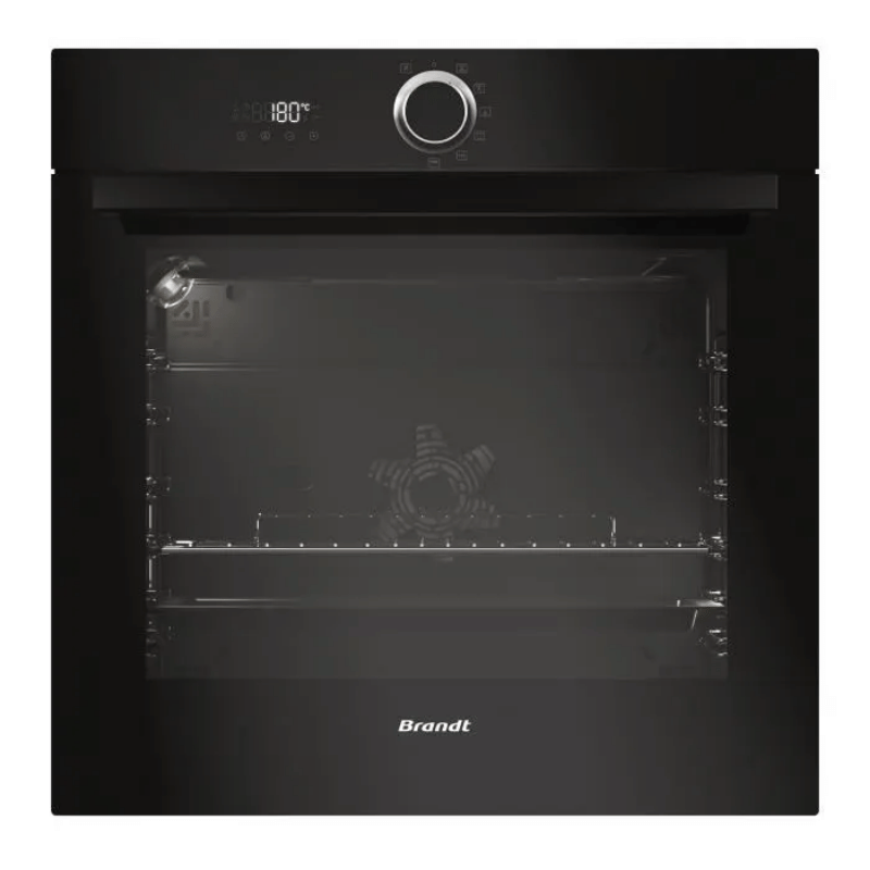 Four électrique encastrable – Pyrolyse – Chaleur tournante pulsée – BRANDT BXP5560B – Noir – 73L – A+