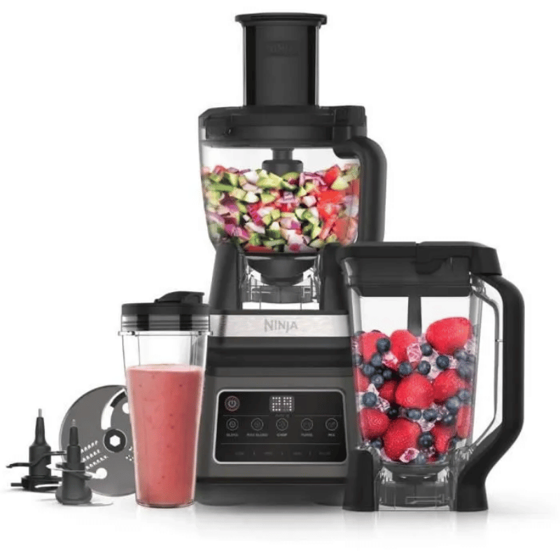 Robot multifonction Ninja : robot de cuisine, mixeur multi-usage et personnel – BN800EU 3 en 1 Auto-IQ