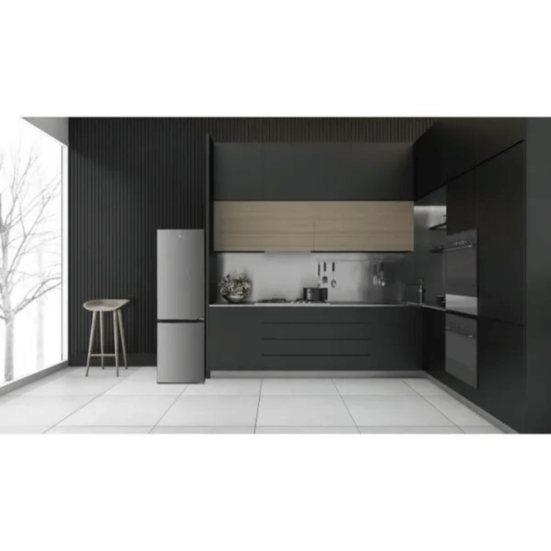 Réfrigérateur congélateur bas CONTINENTAL EDISON CEFC251NFS – Sans givre (congélateur et réfrigérateur) – 253L – Classe E – Inox