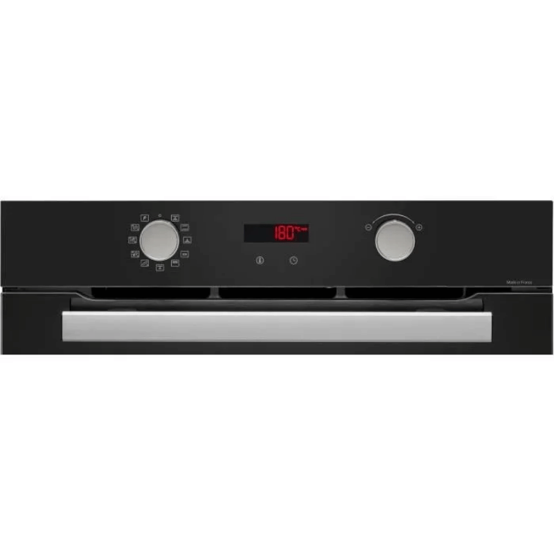 Four encastrable pyrolyse BRANDT BXP5559B – Noir – Multifonction – Porte froide – 67l – Fonctions vapeur