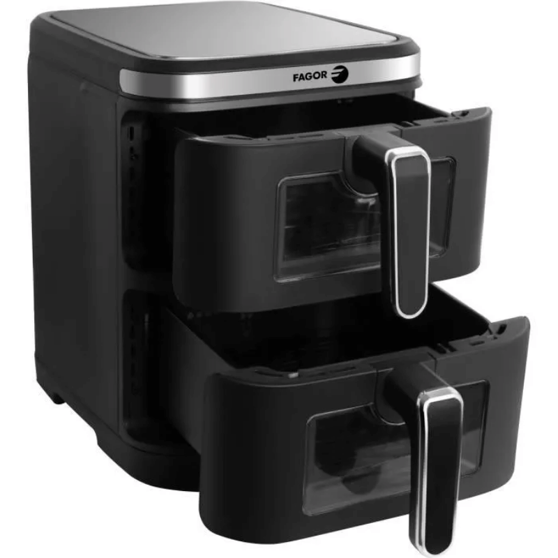 Friteuse sans huile FAGOR – Airfryer FGD11 – Capacité 11L – Double cuves 5,5 L – 12 programmes de cuisson – 2800W