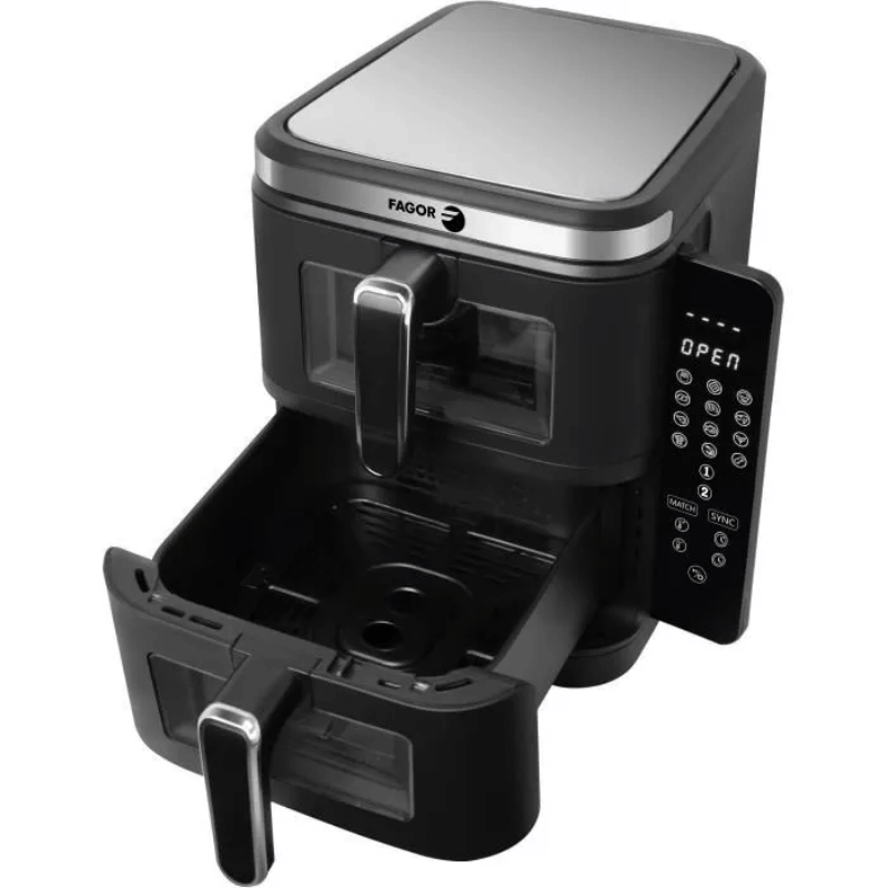 Friteuse sans huile FAGOR – Airfryer FGD11 – Capacité 11L – Double cuves 5,5 L – 12 programmes de cuisson – 2800W