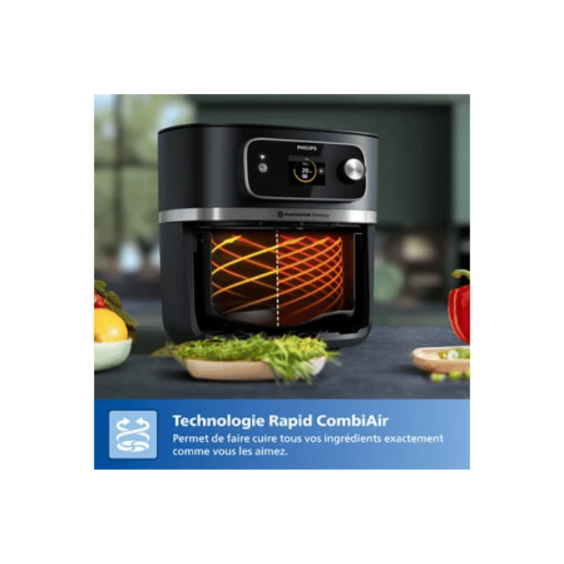 Friteuse sans huile Philips HD9880/90 Airfryer Connecté XXL noir Série 7000