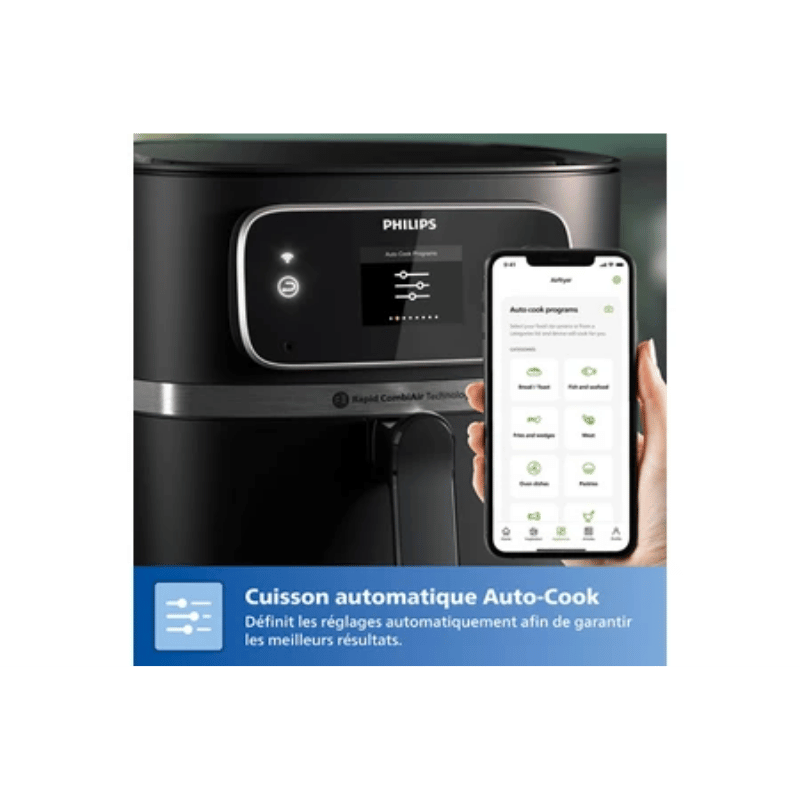 Friteuse sans huile Philips HD9880/90 Airfryer Connecté XXL noir Série 7000
