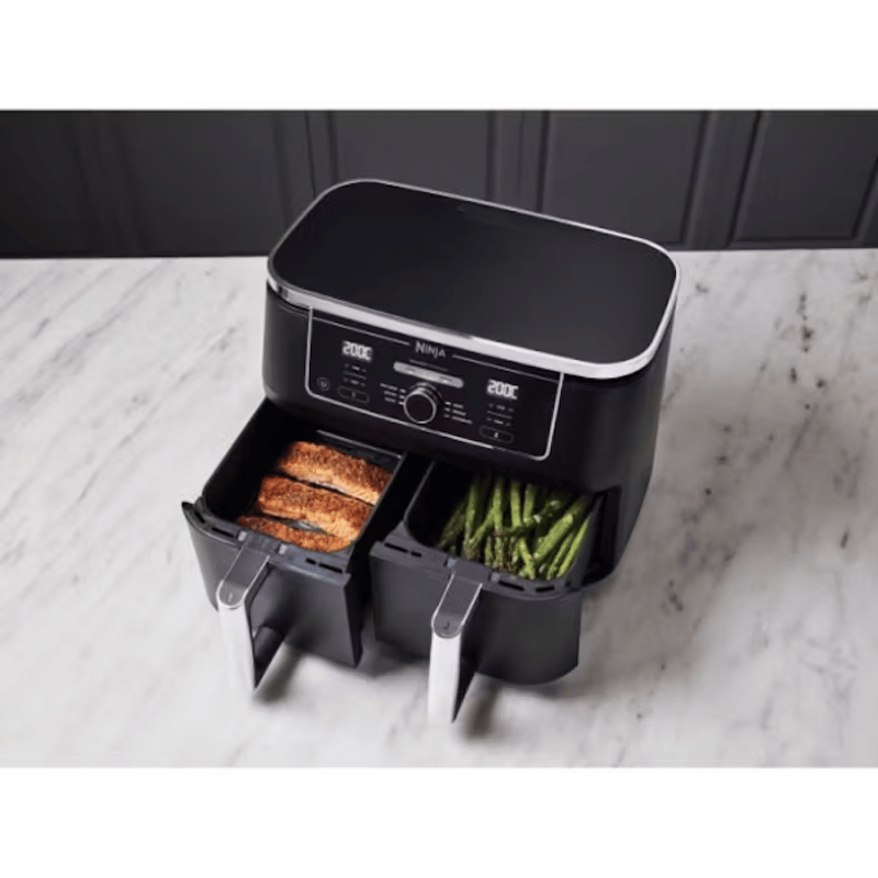 Friteuse Electrique sans huile Dual Zone Foodi Max - AF400EU - 2470W - 9,5L - 2 tiroirs de cuisson - 6 modes de cuisson prédéfinis usage non-intens