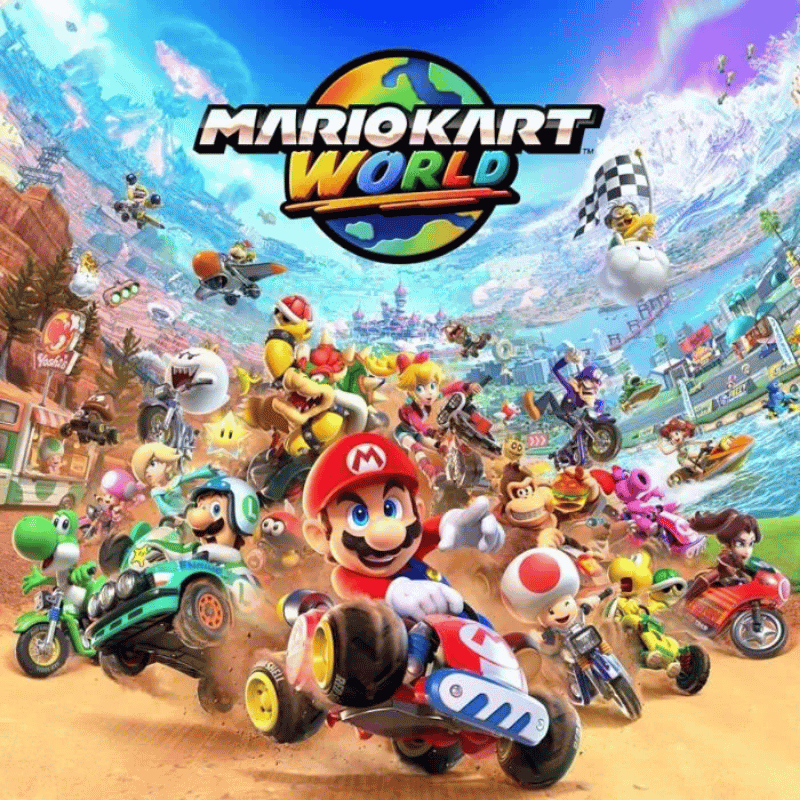Console Nintendo Switch 2 • Bleu Clair & Rouge Clair + Mario Kart World (Code)