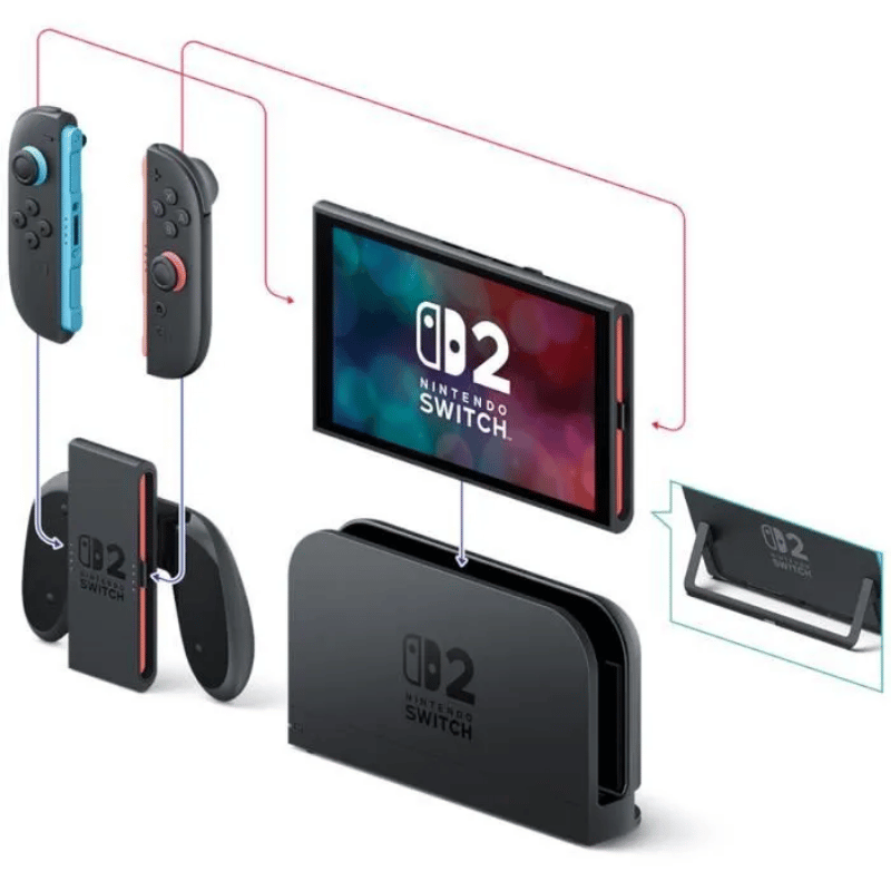 Console Nintendo Switch 2 • Bleu Clair & Rouge Clair