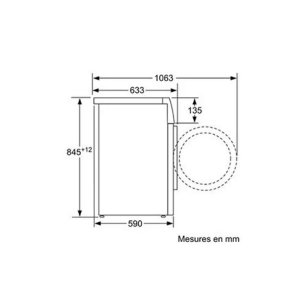 Lave-linge hublot Siemens WM14N238FR - iQ300