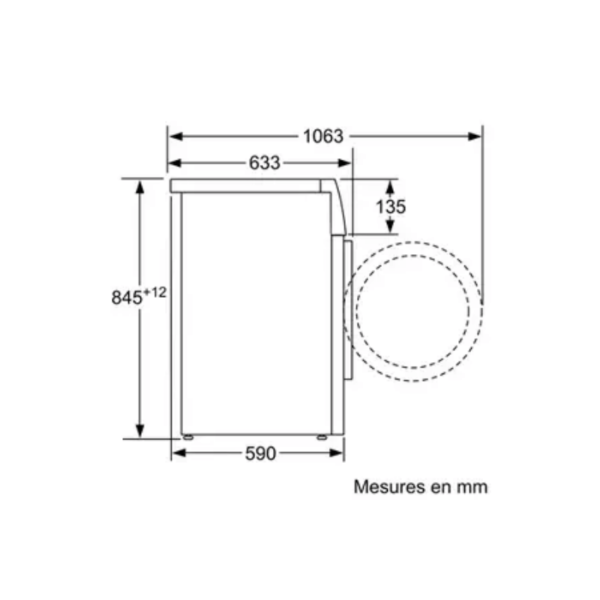 Lave-linge hublot Siemens WM14N238FR - iQ300