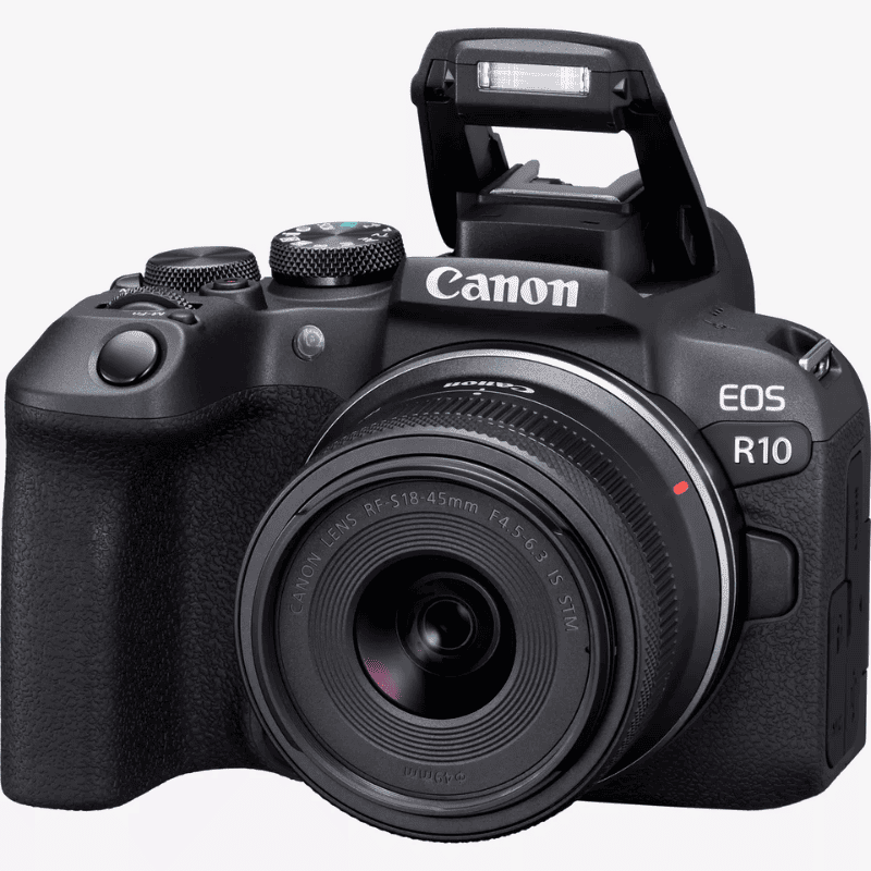 Appareil photo hybride Canon EOS R10 + objectif RF-S 18-45mm F4.5-6.3 IS STM