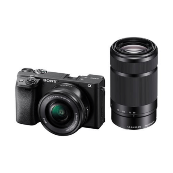Appareil photo Hybride Sony A6400 Noir + Objectif E PZ 16-50 mm f/3.5-5.6 OSS + Objectif E 55-210 mm f/4.5-6.3 OSS + chargeur externe + 2ème batterie