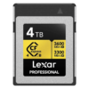 LEXAR Carte CFexpress PRO Type B Gold 4.0 series 4To R3600/W3300