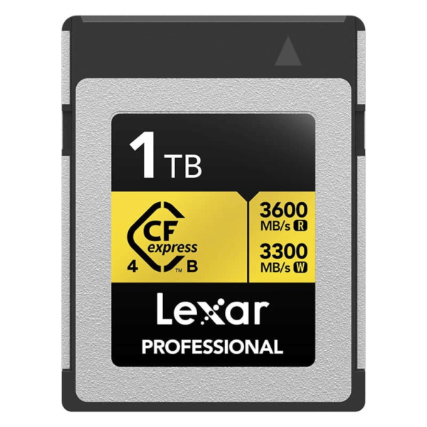 LEXAR Carte CFexpress PRO Type B Gold 4.0 series 1To R3600/W3300