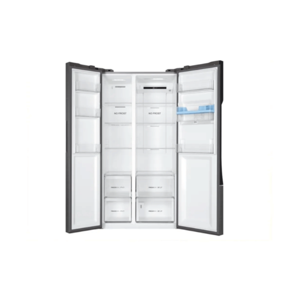 Haier HSR3918EWPG - Réfrigérateur américain - Silver