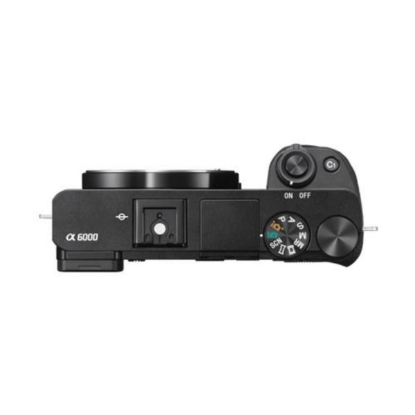 Appareil photo hybride Sony Alpha A6000 noir + E PZ 16-50mm f/3.5-5.6 OSS + E 55-210mm f/4.5-6.3 OSS Reconditionné