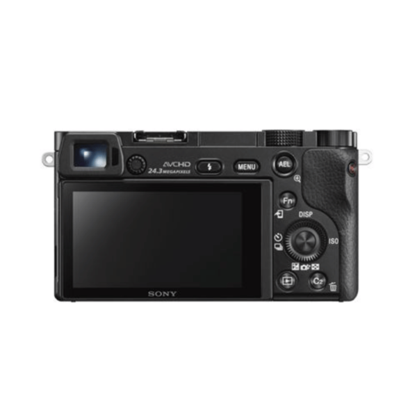 Appareil photo hybride Sony Alpha A6000 noir + E PZ 16-50mm f/3.5-5.6 OSS + E 55-210mm f/4.5-6.3 OSS Reconditionné