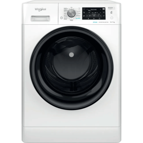 WHIRLPOOL - Lave-linge séchant posable 10kg FreshCare+ - FFDD1074489BVFR