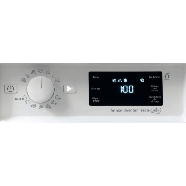WHIRLPOOL - Lave-linge séchant encastrable 9 kg FreshCare+ - BIWDWG96146FR