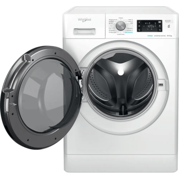 WHIRLPOOL - Lave-linge séchant posable 8 kg - FreshCare - FFWDB864349BVEE